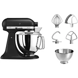 Планетарний міксер KitchenAid Artisan 4.8 л чавун (5KSM175PSEBK) - мініатюра 4