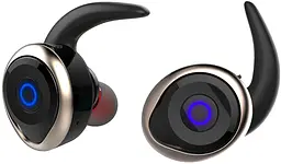 Навушники AWEI T1 Twins Earphones Black-Gold - мініатюра 2