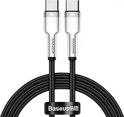Кабель Baseus Cafule Series Metal Data Cable Type-C to Type-C 100W 1m Black
