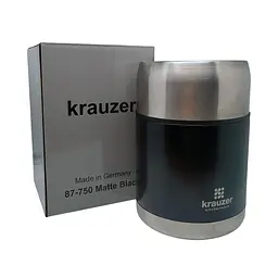 Термос для їжі Krauzer 750 мл чорний (87-7500 Matte Black) - мініатюра 4