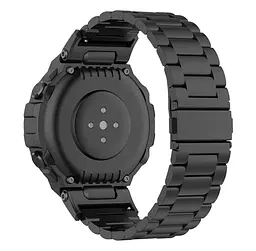 Металевий ремінець Primolux для смарт-годинника Xiaomi Amazfit T-Rex (A1918/A1919)/Amazfit T-Rex Pro Black - мініатюра 2
