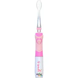 Електрична дитяча зубна щітка Vega Kids VK-400P Light-Up звукова рожева - мініатюра 2