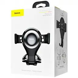 Тримач в машину Baseus Osculum Type Gravity Car Mount black (21743 black) - мініатюра 2