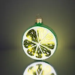 Ялинкова прикраса Різдвяні історії Лайм скло (4820001128208) - мініатюра 3