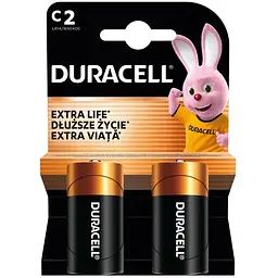 Батарейка Duracell C LR14 лужна 2шт. в упаковці (5000394052529 / 81483545)