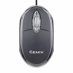 Миша Gemix GM105 чорний, Optical, USB, 800 dpi (GM105BK)