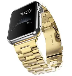 Металевий ремінець Primo Steel годинника Apple Watch 38 мм, 40 мм, 41 мм Gold - мініатюра 3