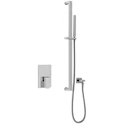 Душова система Kohlman Saxo chrome + BOX прихованого монтажу QW220SSP3, Хром