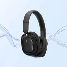 Накладні навушники Baseus Bowie H1i, Noise-Cancellation Wireless Headphones, BT5.3, 3.5mm, 600mAh, 100h, ANC, black - мініатюра 7