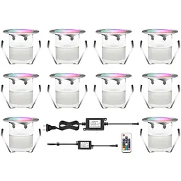 Вуличний світильник CISLAN LED RGB Φ30mm 12V DC IP67 водонепроникний дистанційне затемнення Multi Color Change