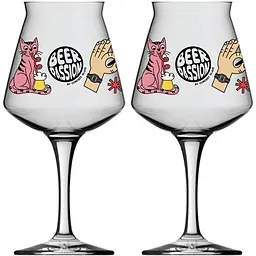 Набір келихів для пива Concept Glass Teku Crush Beer Passion 2 шт. (BP/8802)