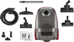 Пилосос мішковий Gorenje 700 Вт 3 л HEPA щітка Xpand Zone turbo brush телескоп чорний графіт - мініатюра 3