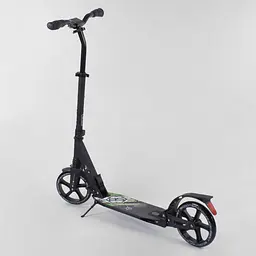 Самокат Best Scooter 84х14х33 см Чорно-зелений 000231537 - мініатюра 5