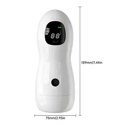 Автоматичний інтерактивний мастурбатор Sex Robot з LCD-дисплеєм та навушниками, голосовий чоловічий смарт-мастурбатор із USB Type-C - мініатюра 3