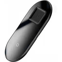 Бездротовий зарядний пристрій Baseus Simple 2 in 1 (Phone + Pods) 18W WXJK-01 Black - мініатюра 5