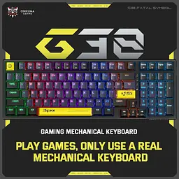 Клавіатура Onikuma ігрова бездротова G-28 Pro з RGB підсвіткою для ПК і ноутбука Bluetooth 2.4GHz до 300 годин - мініатюра 4