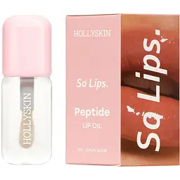 Уцінка. Зволожувальна олія для губ Hollyskin So Lips. Peptide Lip Oil 001. Lemon Glaze (0417h) 