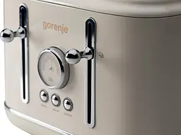 Тостер , 950Вт, пластик + металл, бежевий Gorenje teh0025677 - мініатюра 5