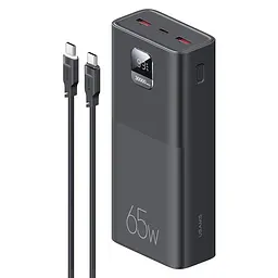 Powerbank USAMS 30000 mAh 65W Повербанк для ноутбука телефону зі швидкою зарядкою QC3.0 PD3.0