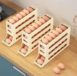 Підставка для зберігання яєць 4 яруси 30 × 19 × 7 см - мініатюра 2