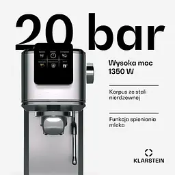 Кавоварка Klarstein SteelPresso Slim (10046328) - мініатюра 3
