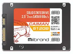 Твердотільний накопичувач 512Gb SSD Mibrand Caiman ссд-диск - мініатюра 2