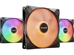 Вентилятор для корпусу Be quiet! Light Wings LX 140 PWM Triple-Pack Black (BL130) - мініатюра 1