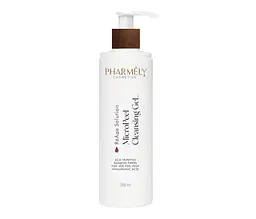 Гель для очищення шкіри обличчя, шиї і декольте призначений для зрілої шкіри та шкіри з першими ознаками старіння Pharmely 200 мл