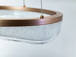 Підвісна LED-люстра Diasha MD86672/800+600+400CG для вітальні, зали та сходів, пульт, 122 W, 78 см, 14-20m2 - мініатюра 6