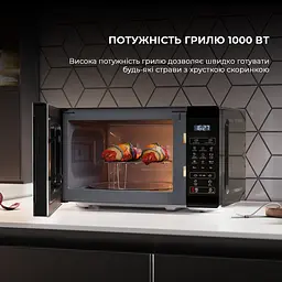 Мікрохвильовка з грилем Sharp YC-MG02E-B - мініатюра 4