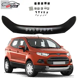 Дефлектор капоту мухобійка для Ford EcoSport 2013- Євро Кріплення (Vip Tuning)