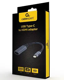 Перехідник Cablexpert USB Type-C - HDMI (M/F), 0.15 м, Black (A-USB3C-HDMI-01) - мініатюра 3