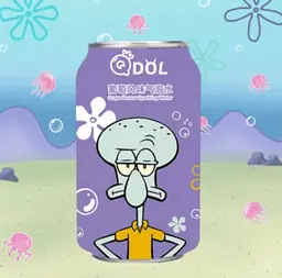 Газований напій Qdol Spongebob Squarepants Grape Сквідвард 330мл - мініатюра 2