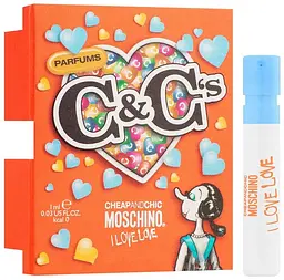 Мініатюра Moschino I Love Love 1 мл Туалетна вода - мініатюра 2