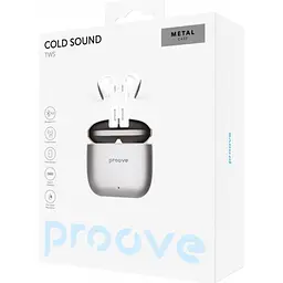 Навушники Proove Cold Sound TWS Silver/White [TWCS00010002] [104456] - мініатюра 9