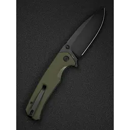 Ніж складаний Sencut Skarnax S24025-2 зелений G10, чорне лезо - мініатюра 9