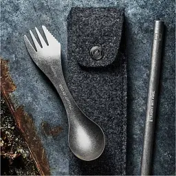 Ловилка Light my fire Swedish Spork´n Straw Kit Titanium - мініатюра 2