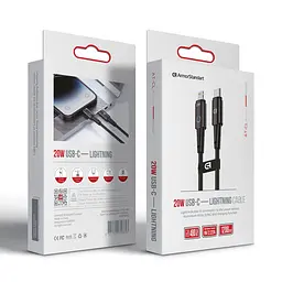 Кабель ArmorStandart AT-CL USB Type-C to Lightning 20W 1,2m Black (ARM75865) - мініатюра 2