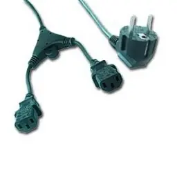 Кабель живлення C13 2x 2.0m Cablexpert (PC-186-ML6) - мініатюра 2