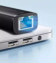 Адаптер для мережевого кабелю UGREEN CM650 USB C+USB A to RJ45 Gigabit Ethernet Adapter 1000Mbps (15638) - мініатюра 2