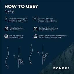 Ерекційне кільце Boners Ergo Cock Ring сірий - мініатюра 7