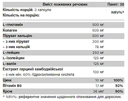Формула Контролю Ваги з ВСАА Tone Complex - 90 капсул - мініатюра 2
