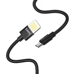 USB Cable Hoco U55 Outstanding MicroUSB Black 1m - мініатюра 2