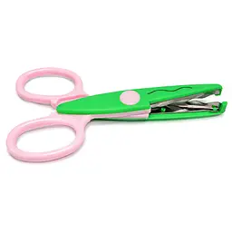 Ножиці дитячі "Craft" 1606A (Green-Pink) з фігурним лезом