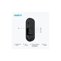 Дверний дзвінок Reolink Video Doorbell WiFi (D340W) - мініатюра 3