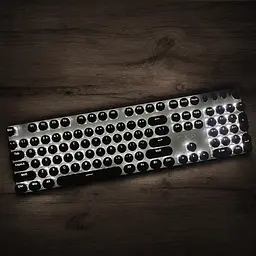 Механічна клавіатура Typewriter Mechanical Keyboard / Клавіатура з яскравим підсвічуванням / Клавіатура з підсвічуванням - мініатюра 6