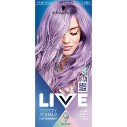 Тимчасова фарба для волосся Schwarzkopf Live Pretty Pastels P120 Lilac Crush  - мініатюра 2
