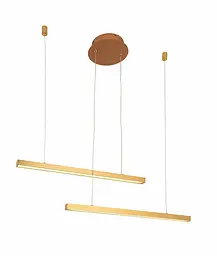 Люстра стельова LED Levistella 918LP457-2 GD 900MM, 10W, 2700K, золото та білий, сучасний стиль для дому