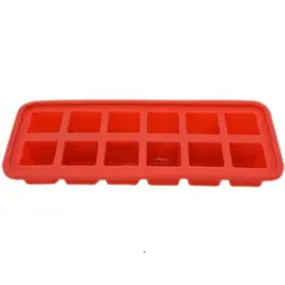 Форма для льоду Krauff, силіконова, 26x10,8x3,5 см, червона (26-184-031) - мініатюра 2