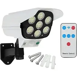Вуличний Led прожектор XPRO CL-877A сенсорний у вигляді камери із сонячною панеллю та пультом (MER-15365_245) - мініатюра 3